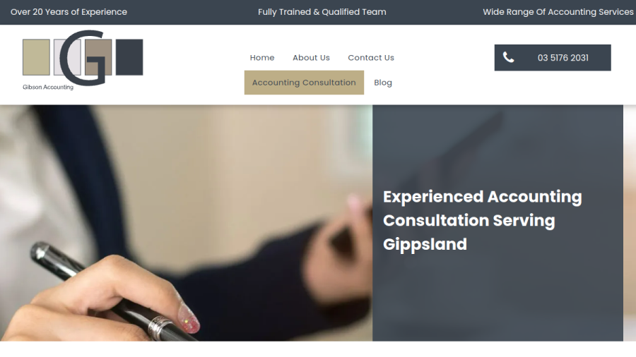 Gibson Accounting website