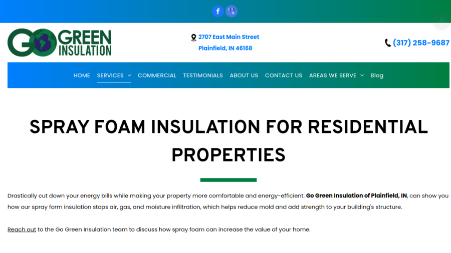 Go Green Insulation, Inc website