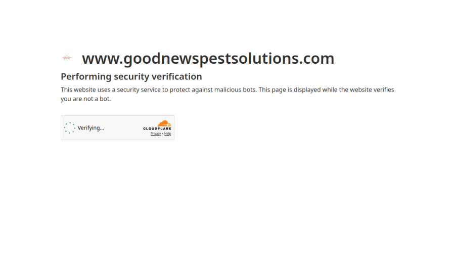 Good News Pest Solutions website
