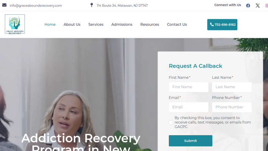 Grace Abounds Counseling website