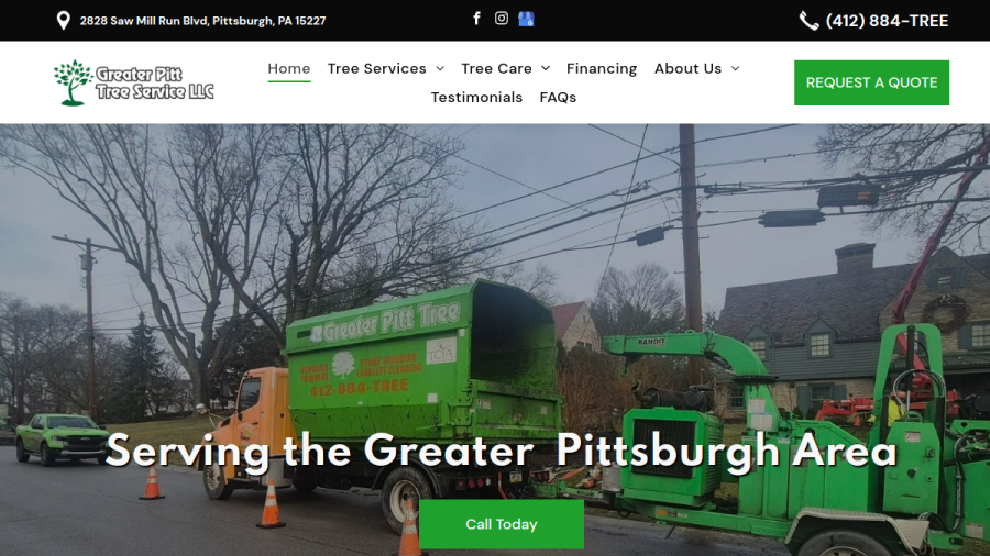 Greater Pitt Tree Service LLC website