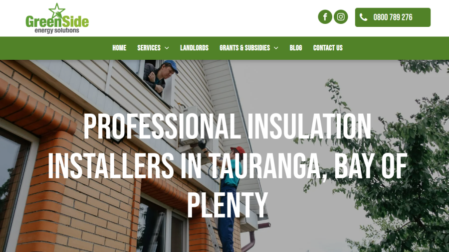 GreenSide Energy Solutions - Auckland website