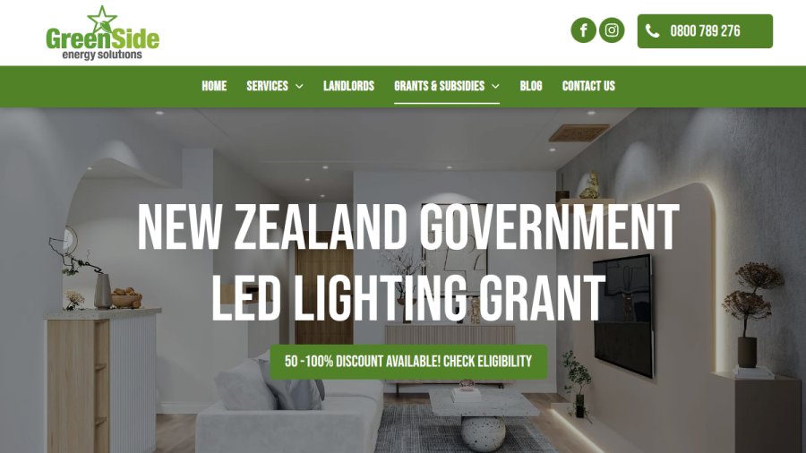 GreenSide Energy Solutions - Bay of Plenty website