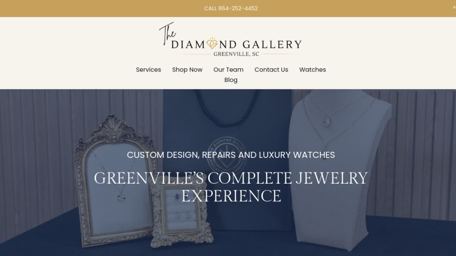 Greenville Diamond Gallery website