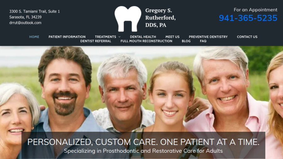 Gregory S Rutherford, DDS website