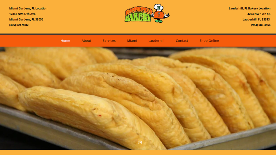 Hammond’s Bakery website