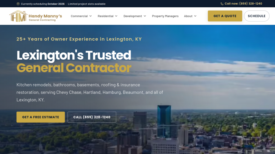 Handy Manny's LLC website