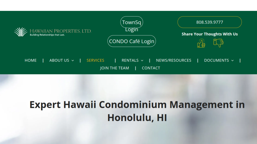 Hawaiian Properties Ltd website