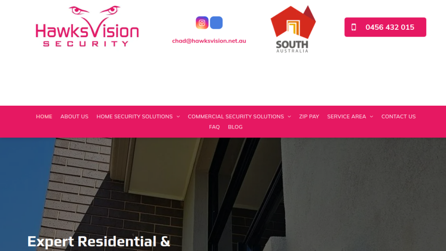 Hawks Vision Security website