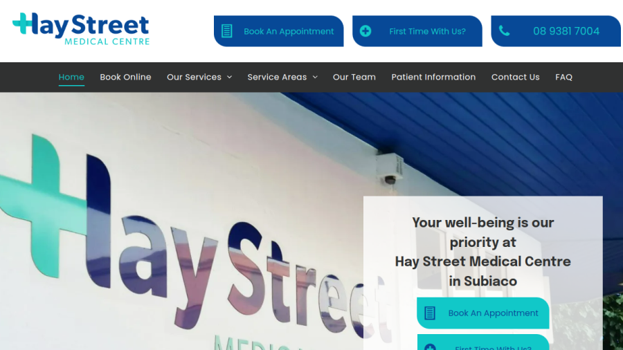 Hay Street Medical Centre website
