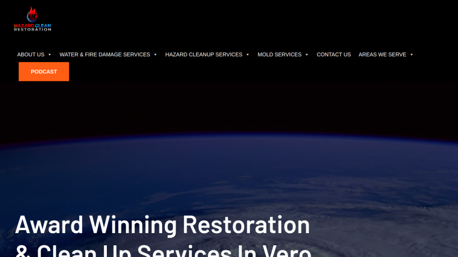 Hazard Clean Restoration website