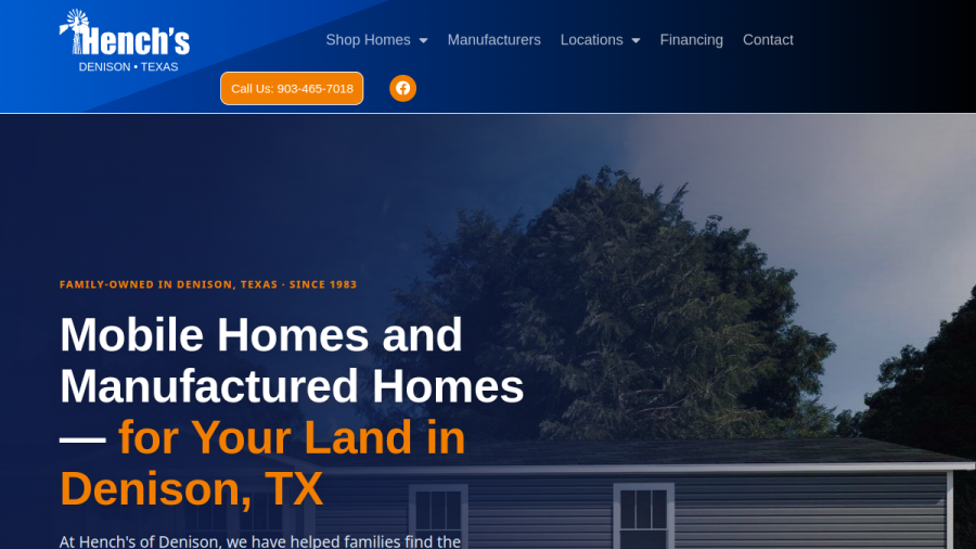 Hench's of Denison website screenshot
