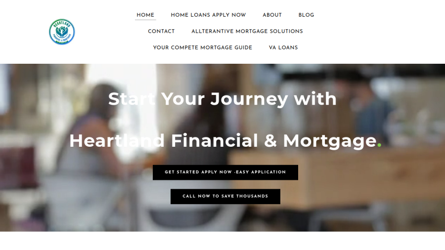 Heartland Financial & Mortgage website