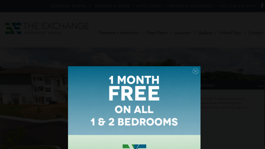 Screenshot of the The Exchange website