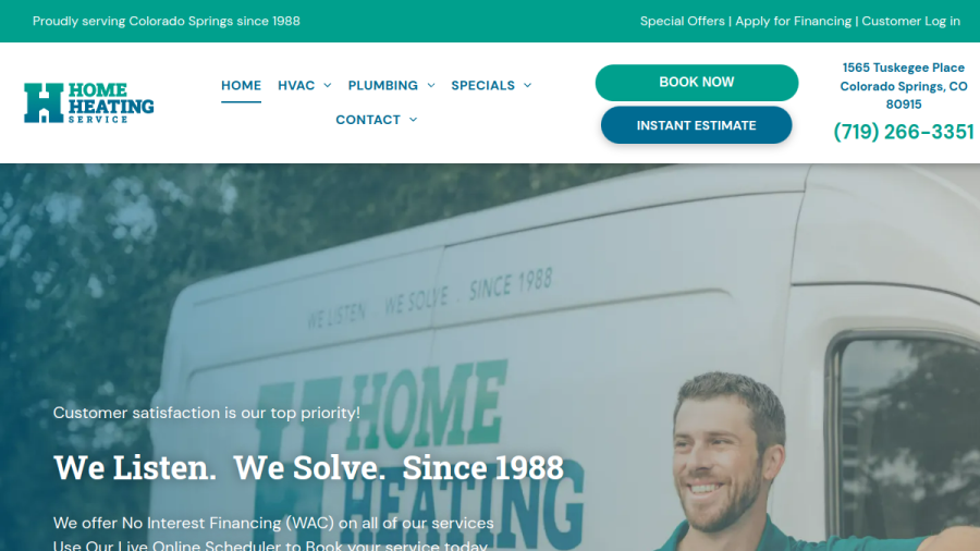 Home Heating Service, Inc. website