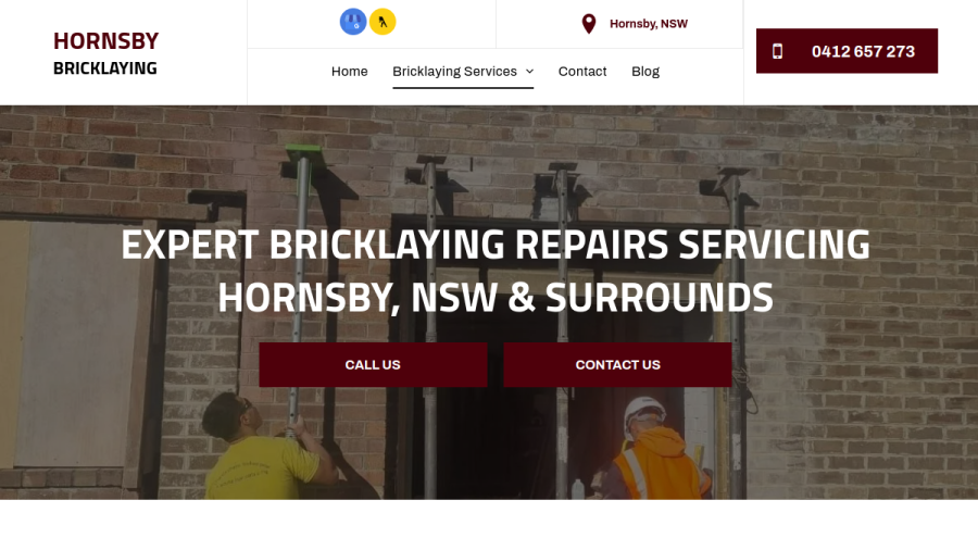 Hornsby Bricklaying website