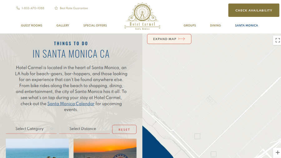 Hotel Carmel website