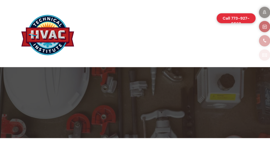 Screenshot of the HVAC Technical Institute website