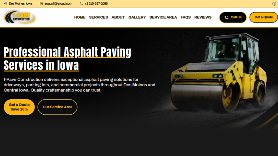 I-Pave Construction website
