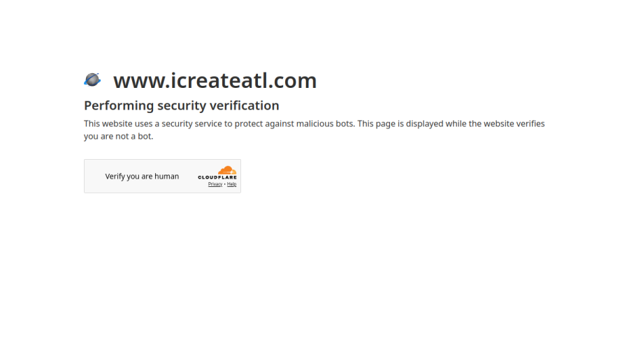 Screenshot of the Infinite Creations Atlanta website