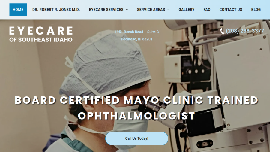 Eyecare Of Southeast Idaho website