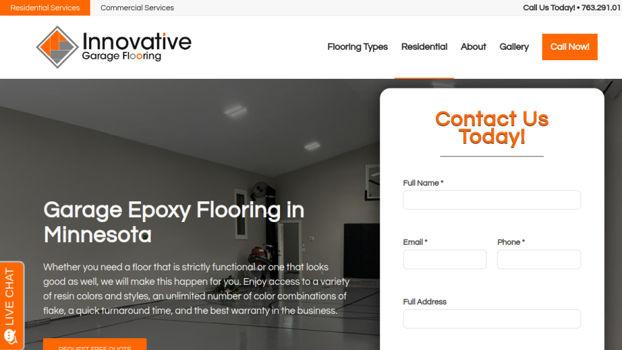 Innovative Garage Flooring website