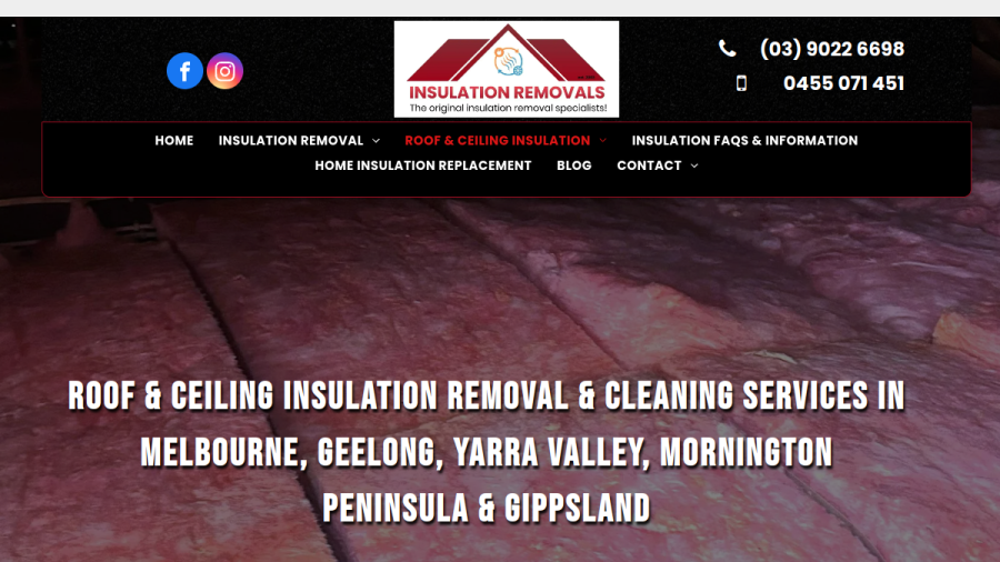 Insulation Removals website