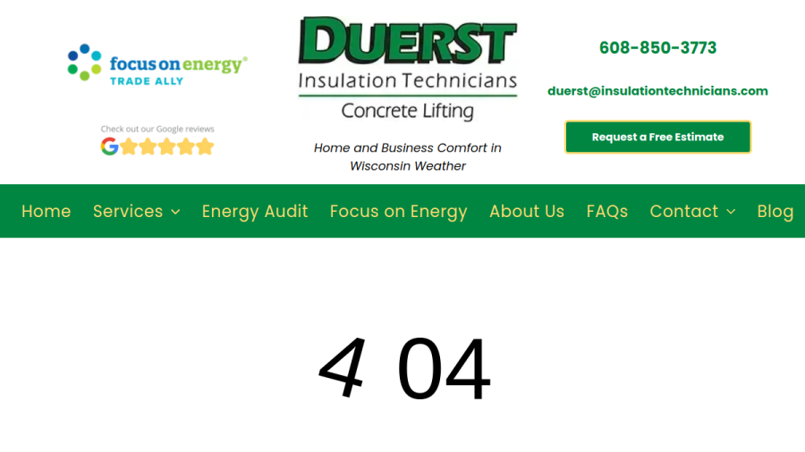 Duerst Insulation Technicians website