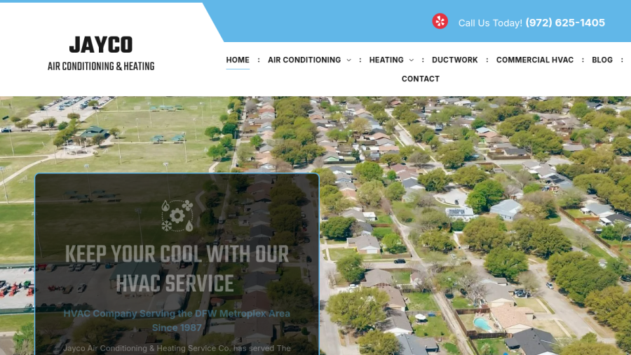 Jayco Air Conditioning & Heating Service Co website