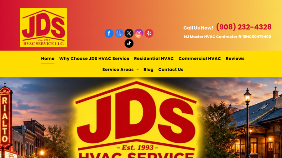 JDS HVAC Service website