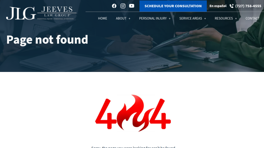 Jeeves Law Group, P.A. website