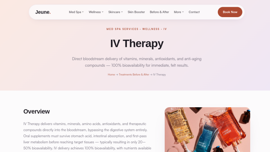 Jeune MedSpa website