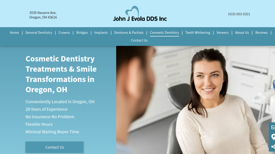 John J. Evola DDS Inc website