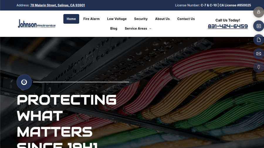 Johnson Electronics website