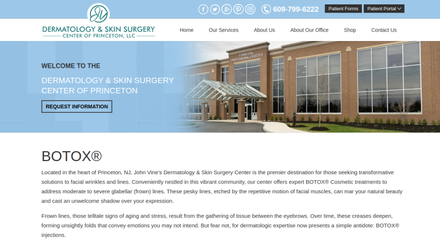 John E. Vine,MD - Dermatology & Skin Surgery Center of Princeton, LLC website