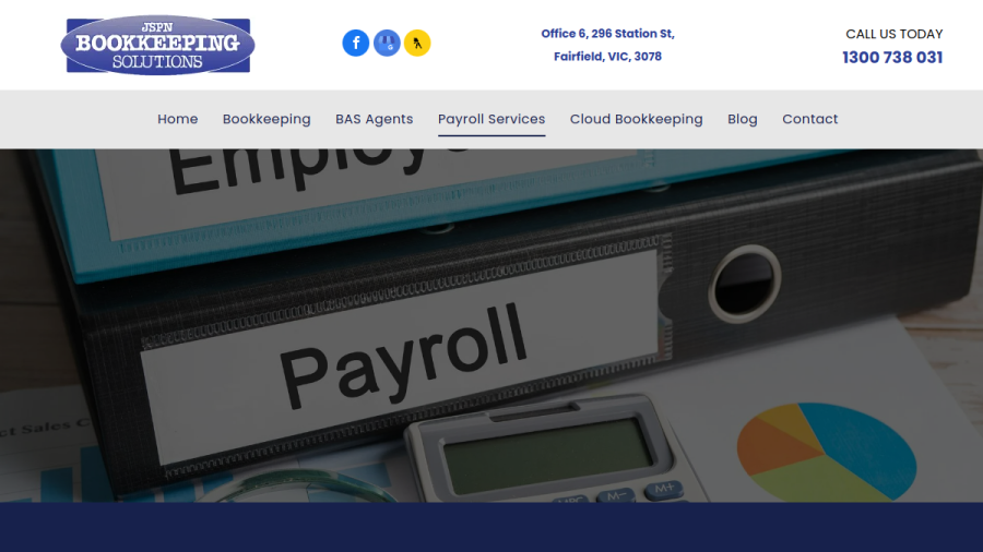 JSPN Bookkeeping Solutions website
