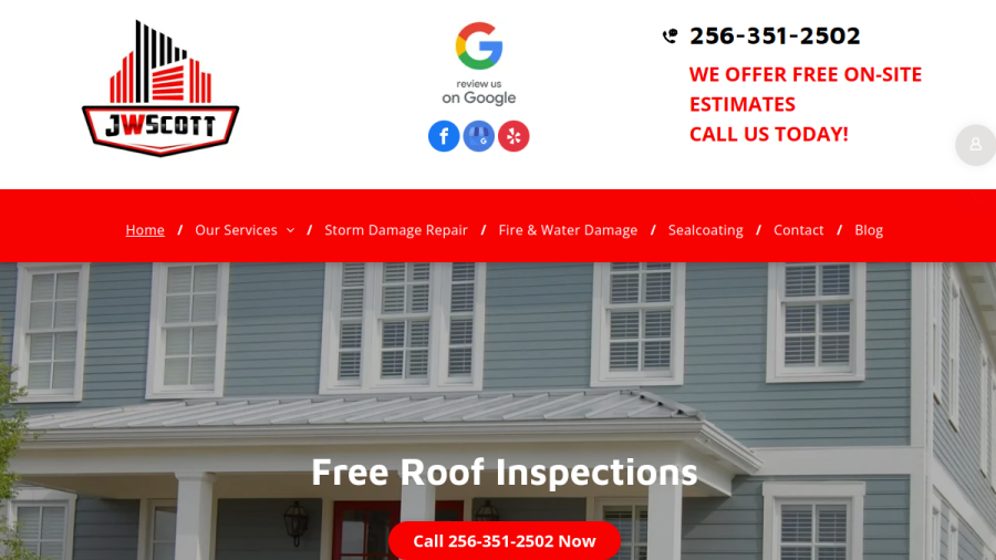 J.W. Scott Construction website