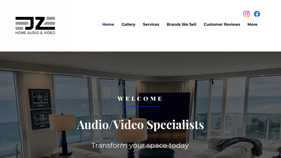 JZ Home Audio & Video website