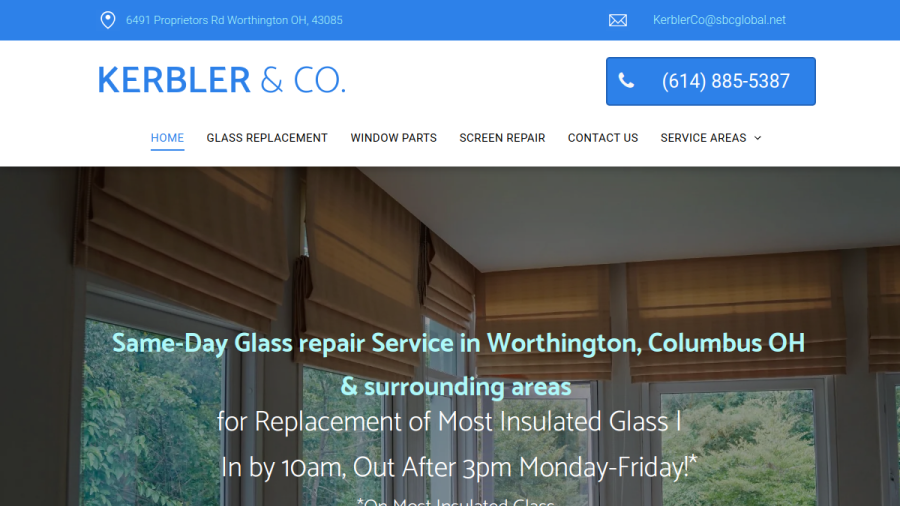 Screenshot of Kerbler & Co. website
