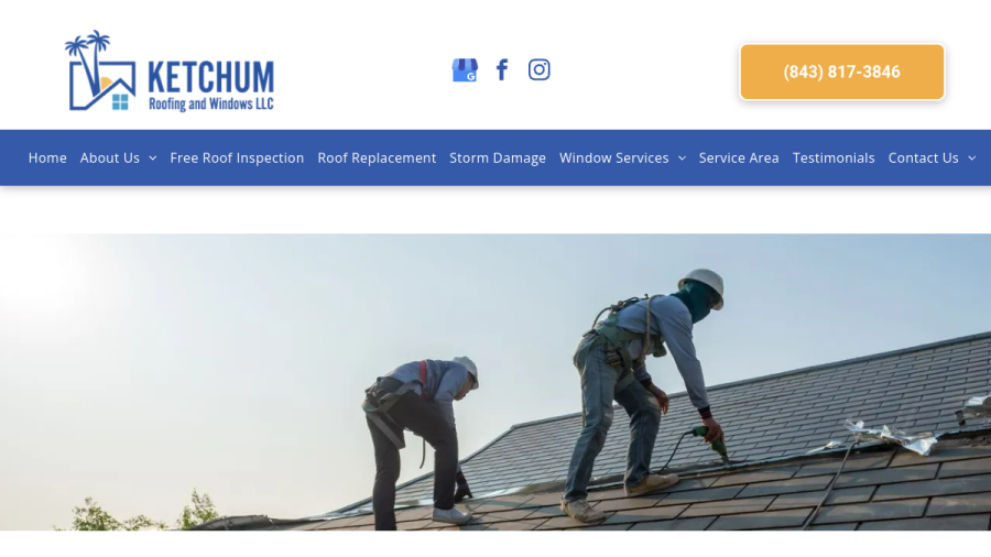 Ketchum Roofing & Windows website screenshot