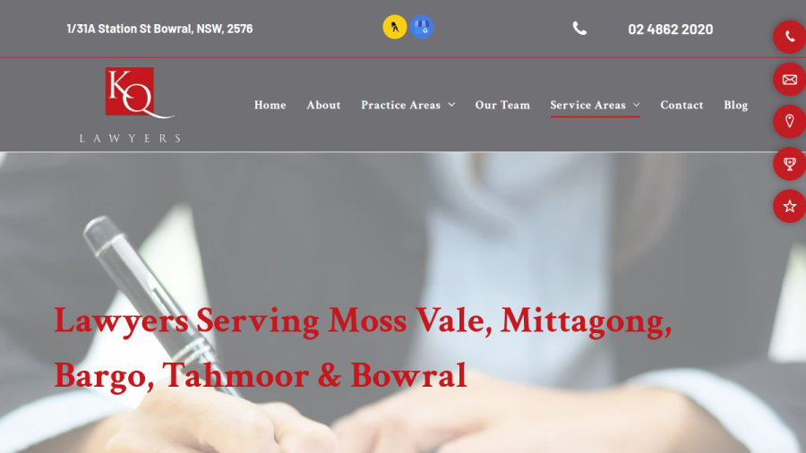 KQ Lawyers website