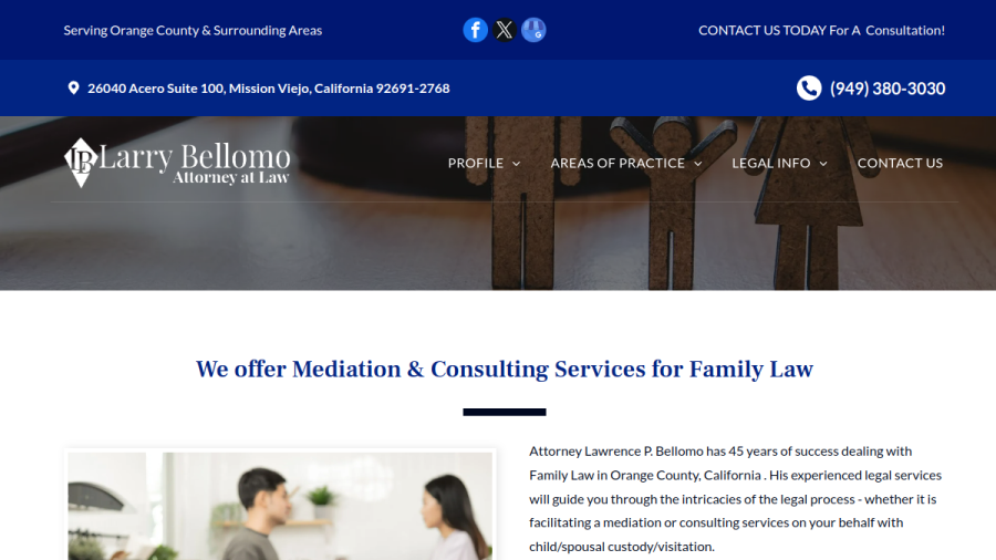Lawrence Bellomo Attorney At Law website