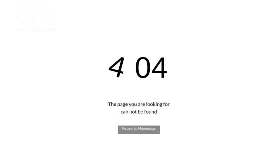 Screenshot of the Law Office of Thomas V. Perea, P.C. website