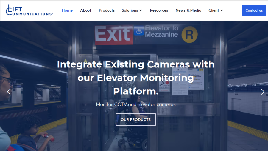 Screenshot of the Lift Communications website