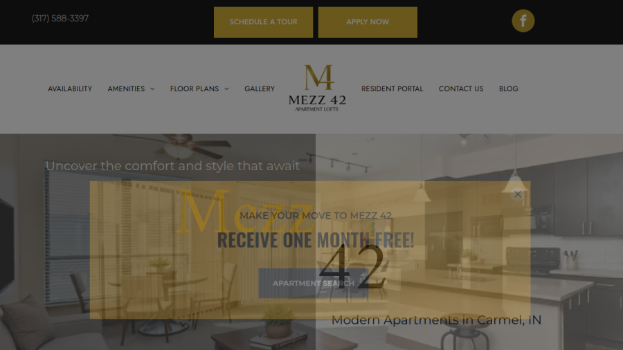 Mezz 50 website