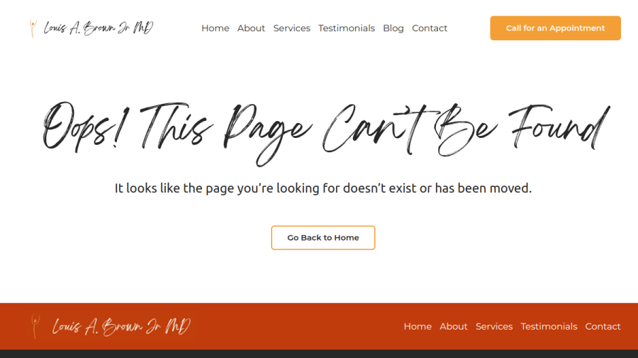 Louis A Brown Jr. MD website
