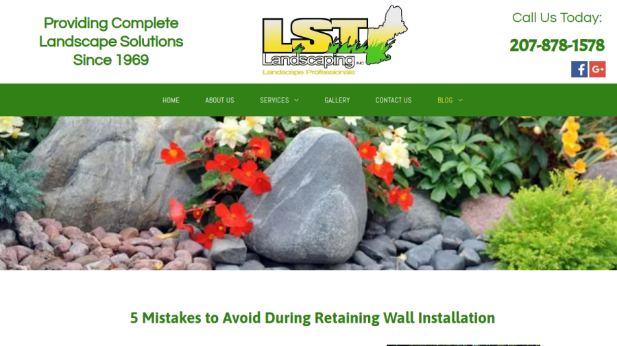 LST Landscaping Inc website