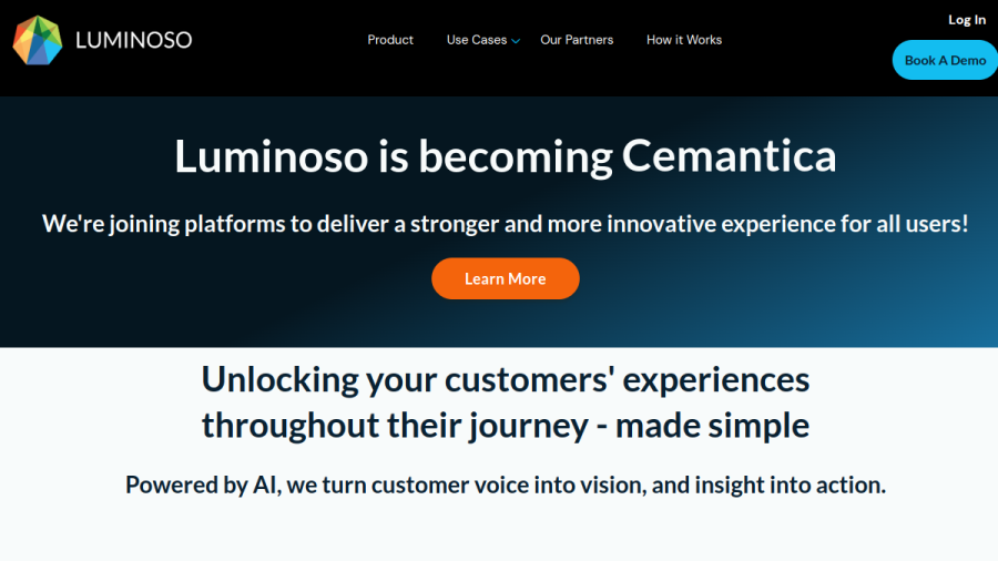 Luminoso Technologies, Inc. website
