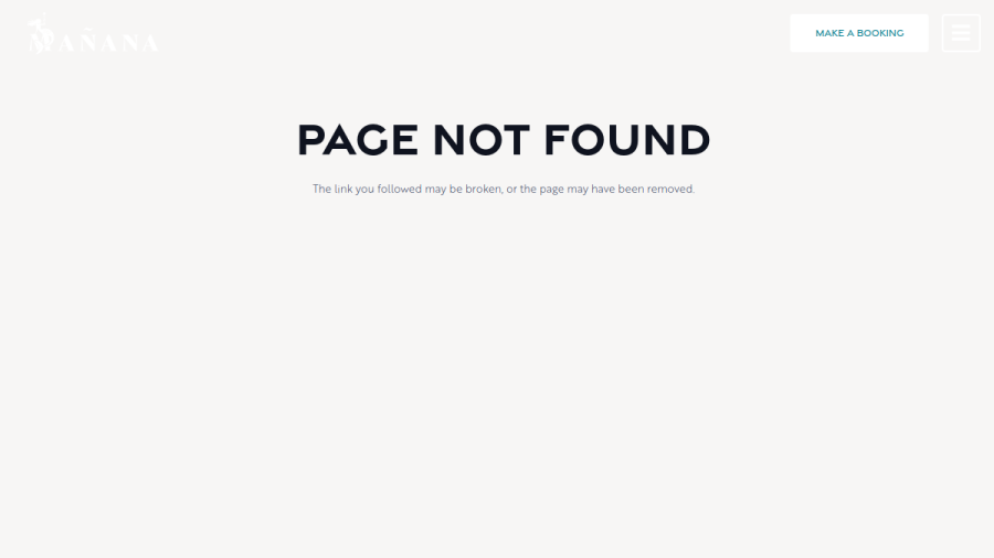 Screenshot of the Manana Yacht website