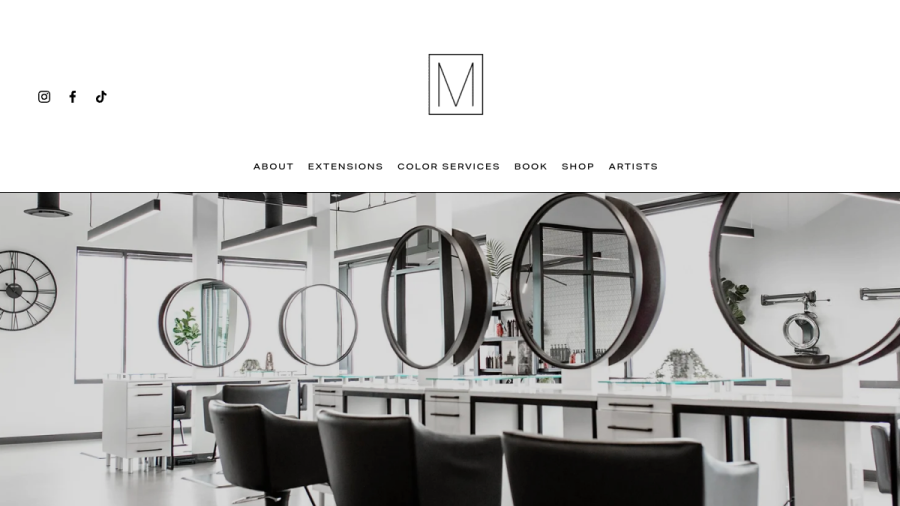 Mane Styling Studio website screenshot